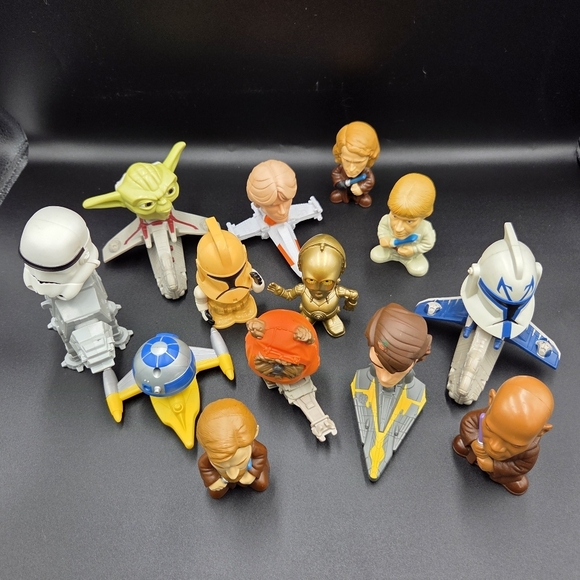 Star Wars McDonald's Toy Action Figurines Lot of 13 Bobble Heads 2006-2008 - Picture 2 of 3